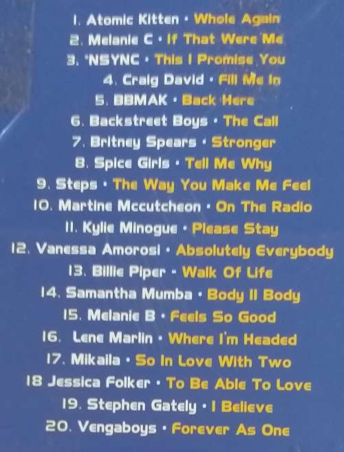 CD - VARIOUS - POP 2K - VOL 2 [VG+] - CDEMCJ (WF) 5939 - 2001