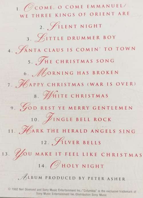 CD - NEIL DIAMOND - THE CHRISTMAS ALBUM - VOL II