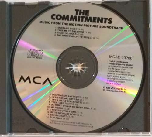 CD - THE COMMITMENTS - MUSIC FROM THE ORIGINAL MOTION PICTURE SOUNDTRACK [VG+]