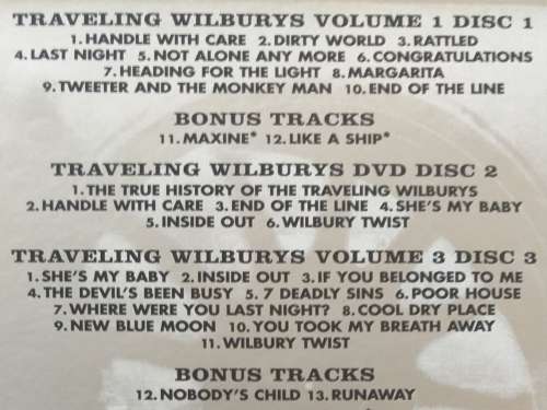 CD'S X 2 & DVD - THE TRAVELING WILBURYS