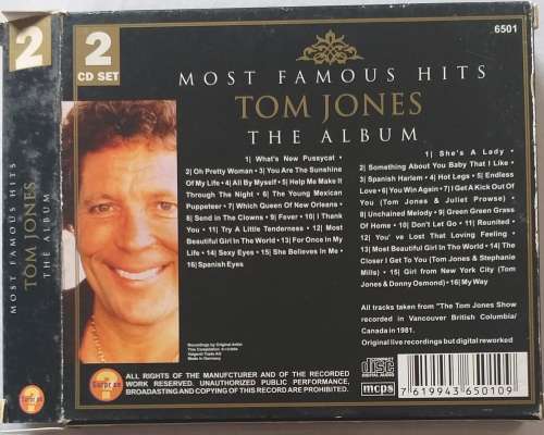 CD`S X 2 - TOM JONES - THE ALBUM - MOST FAMOUS HITS