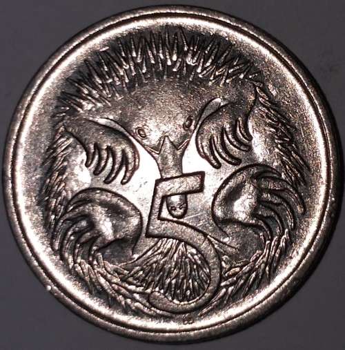 1991 - 5 CENT COIN - AUSTRALIA [SPINY ANTEATER - ECHIDNA]