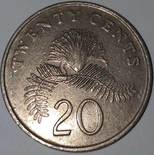 1988 - TWENTY CENT COIN - SINGAPORE