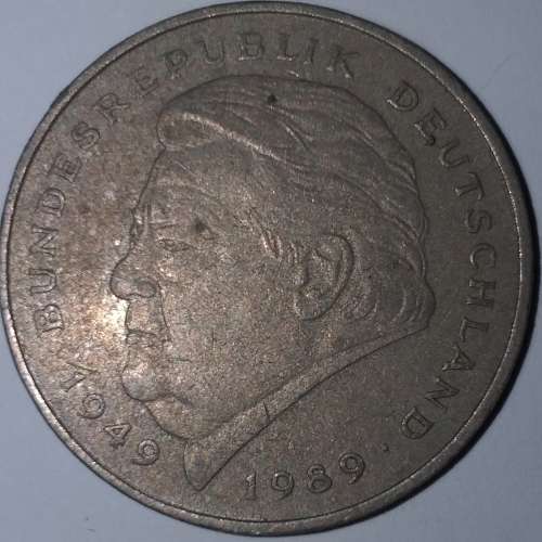 1990 D - TWO DEUTSCHE MARK - GERMANY