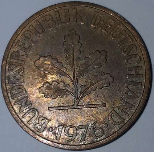 1976 G - TEN PFENNIG - GERMANY