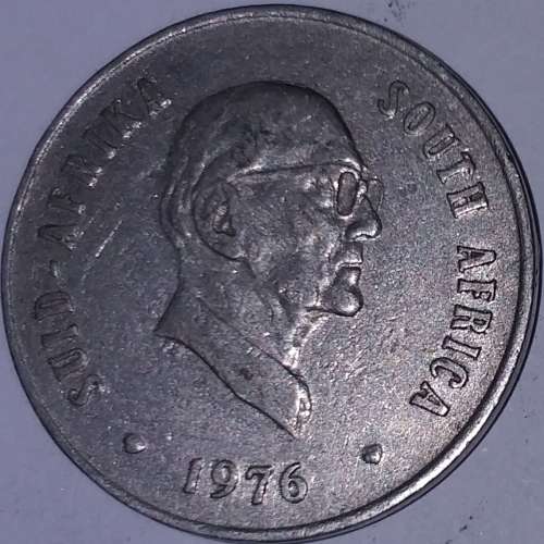 1976 - 20 CENT COIN - SOUTH AFRICA