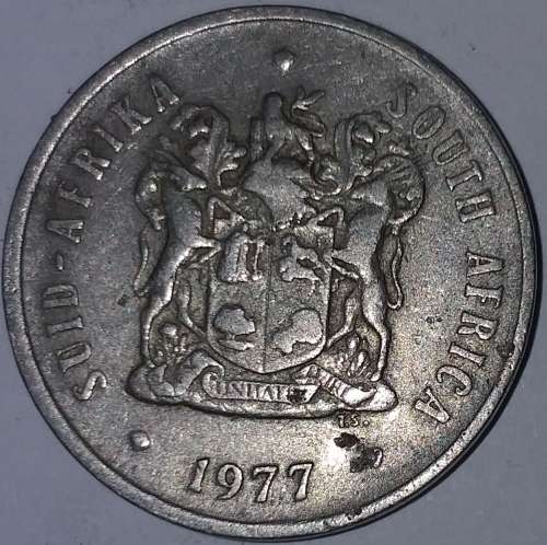1977 - 20 CENT COIN - SOUTH AFRICA