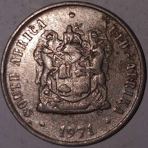 1971 - 10 CENT COIN - SOUTH AFRICA