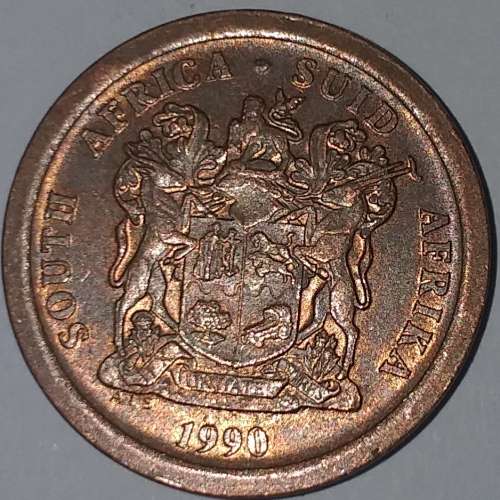 1990 - 5 CENT COIN - SOUTH AFRICA