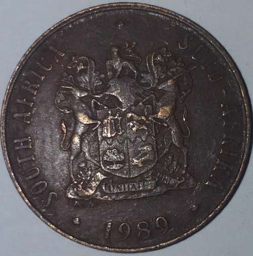 1989 - 2 CENT COIN - SOUTH AFRICA
