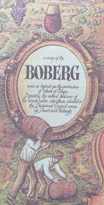 "6 WINE MAPS OF THE CAPE" IN A FOLDER - 1973 - JANICE ASHBY DESIGN STUDIO - WINES OF ORIGIN