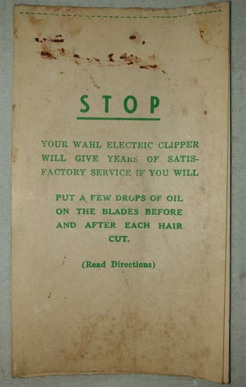 VINTAGE WAHL ELECTRIC HAIR CLIPPER - SUPER 89 TAPER - NO. 8400