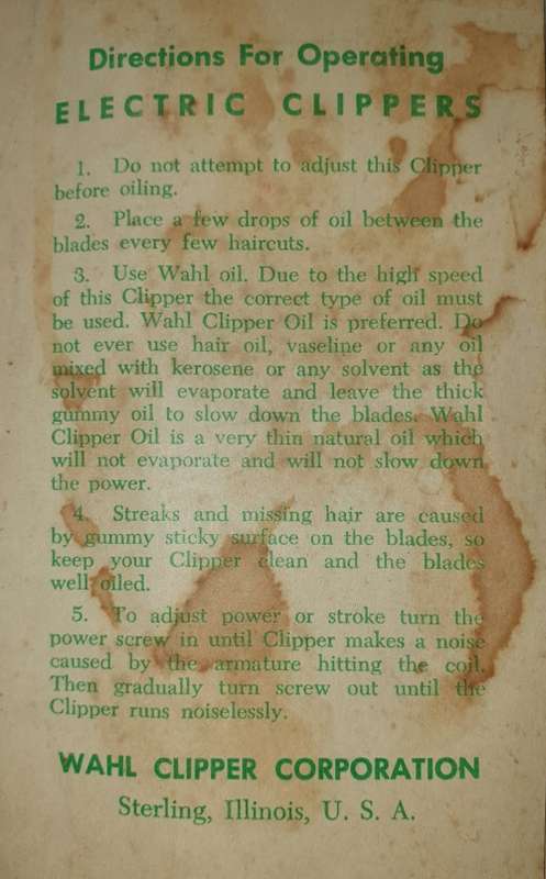 VINTAGE WAHL ELECTRIC HAIR CLIPPER - SUPER 89 TAPER - NO. 8400