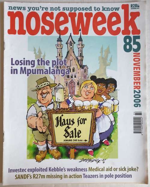 NOSEWEEK MAGAZINE - ISSUE 85 - NOVEMBER 2006 - CONTROVERSIAL