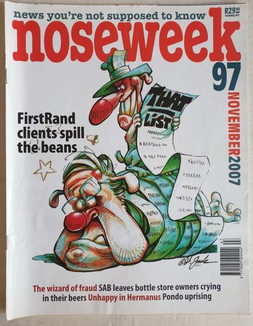 NOSEWEEK MAGAZINE - ISSUE 97 - NOVEMBER 2007 - CONTROVERSIAL