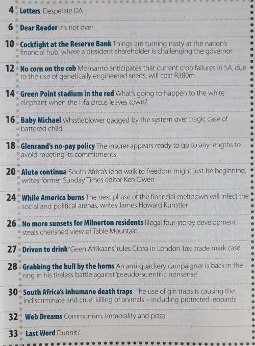 NOSEWEEK MAGAZINE - ISSUE 115 - MAY 2009 - CONTROVERSIAL