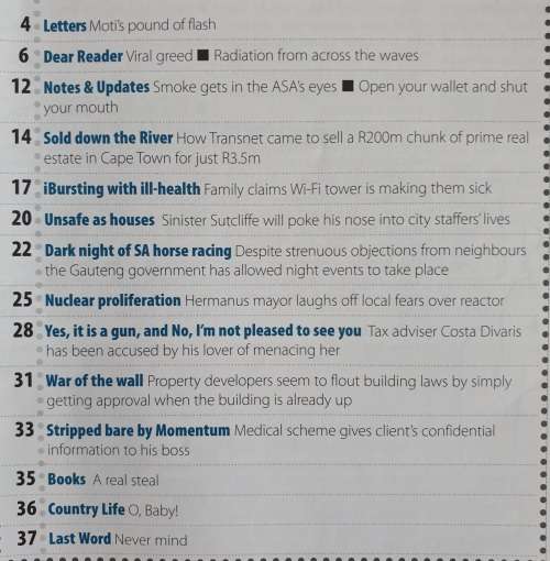NOSEWEEK MAGAZINE - ISSUE 125 - MARCH 2010 - CONTROVERSIAL