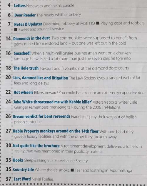 NOSEWEEK MAGAZINE - ISSUE 131 - SEPTEMBER 2010 - CONTROVERSIAL
