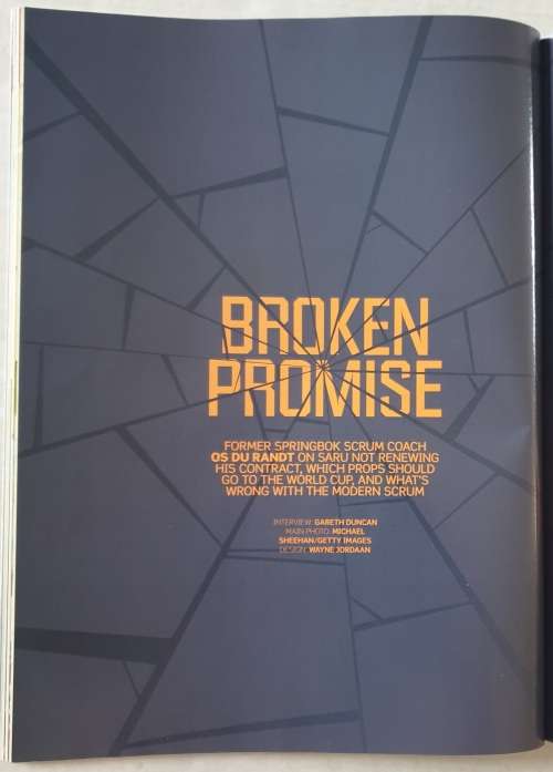 SA RUGBY MAGAZINE - JULY 2011