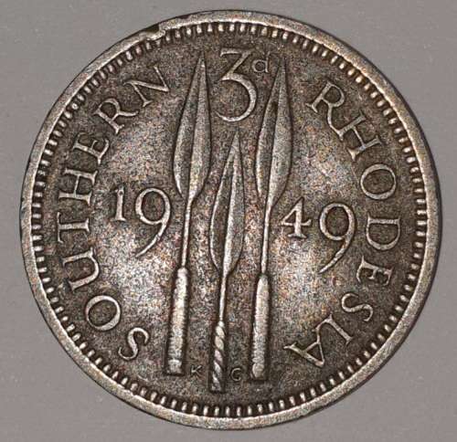1949 - 3 PENCE - 3d - SOUTHERN RHODESIA