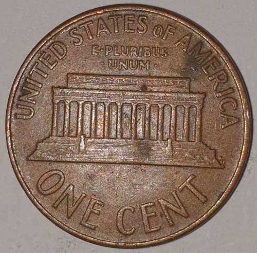 1961 - 1 CENT - LINCOLN MEMORIAL CENT (PENNY) - ONE CENT - PHILADELPHIA MINT - USA