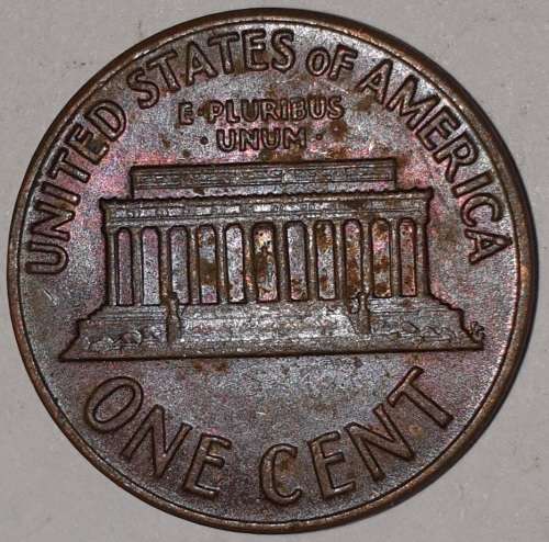 1969 D - 1 CENT - LINCOLN MEMORIAL CENT (PENNY) - ONE CENT - DENVER MINT - USA