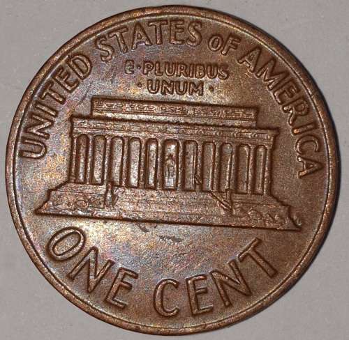 1971 - 1 CENT - LINCOLN MEMORIAL CENT (PENNY) - ONE CENT - PHILADELPHIA MINT - USA