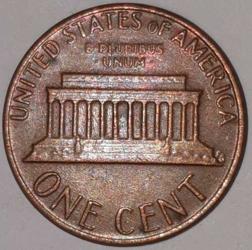 1982 - 1 CENT - LINCOLN MEMORIAL CENT (PENNY) - ONE CENT - PHILADELPHIA MINT - USA