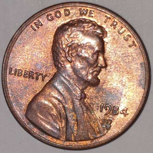 1984 D - 1 CENT - LINCOLN MEMORIAL CENT (PENNY) - ONE CENT - DENVER MINT - USA