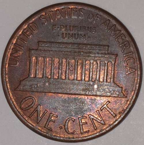 1987 - 1 CENT - LINCOLN MEMORIAL CENT (PENNY) - ONE CENT - PHILADELPHIA MINT - USA