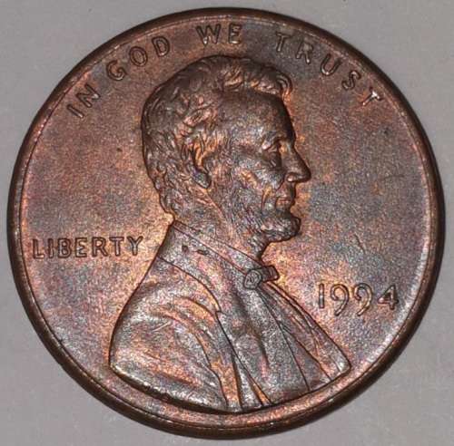 1994 - 1 CENT - LINCOLN MEMORIAL CENT (PENNY) - ONE CENT - PHILADELPHIA MINT - USA