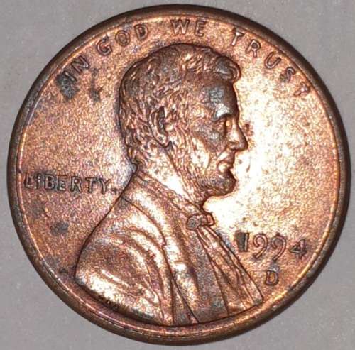 1994 D - 1 CENT - LINCOLN MEMORIAL CENT (PENNY) - ONE CENT - DENVER MINT - USA