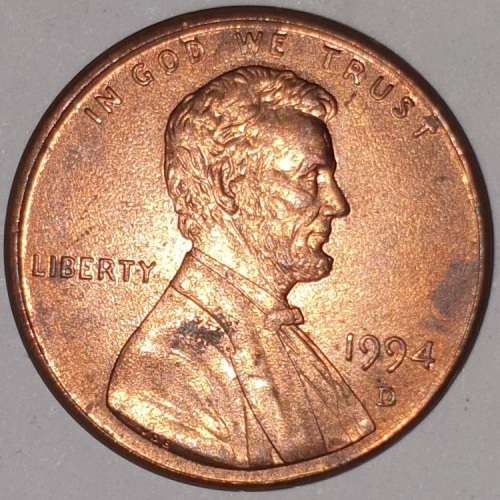 1994 D - 1 CENT - LINCOLN MEMORIAL CENT (PENNY) - ONE CENT - DENVER MINT - USA