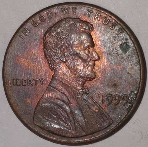 1999 - 1 CENT - LINCOLN MEMORIAL CENT (PENNY) - ONE CENT - PHILADELPHIA MINT - USA