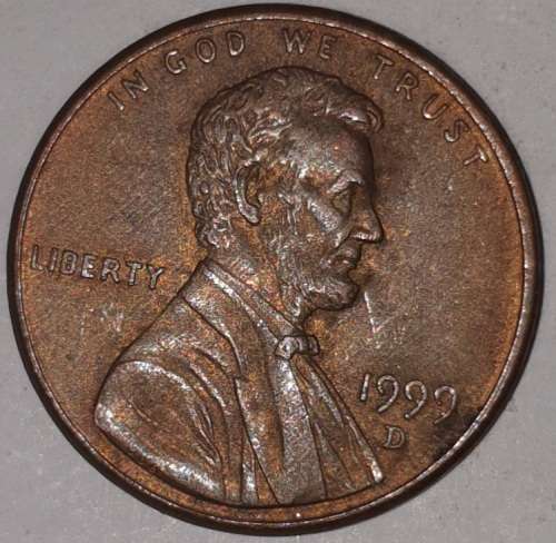 1999 D - 1 CENT - LINCOLN MEMORIAL CENT (PENNY) - ONE CENT - DENVER MINT - USA