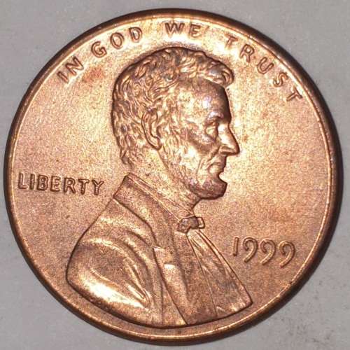 1999 - 1 CENT - LINCOLN MEMORIAL CENT (PENNY) - ONE CENT - PHILADELPHIA MINT - USA