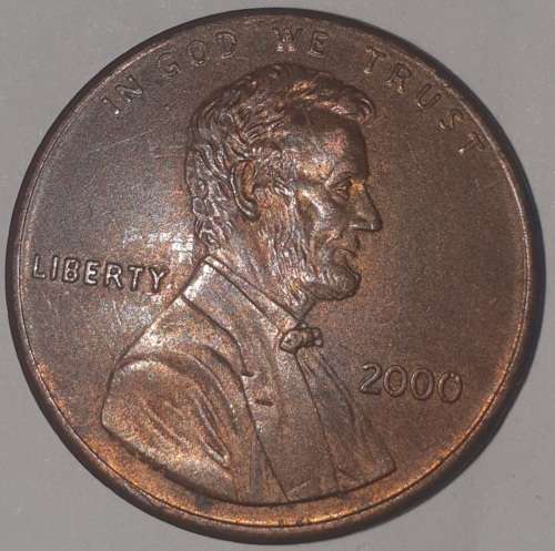 2000 - 1 CENT - LINCOLN MEMORIAL CENT PENNY) - ONE CENT - PHILADELPHIA MINT - USA