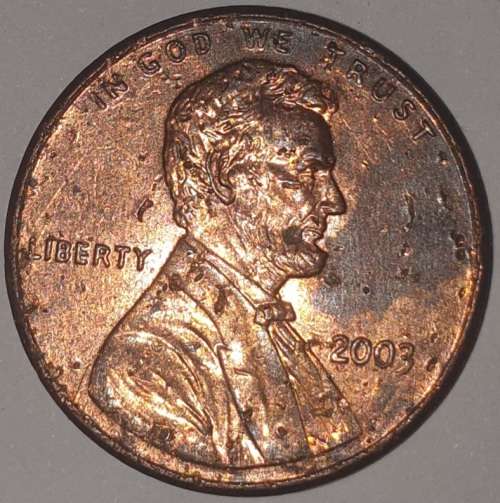 2003 - 1 CENT - LINCOLN MEMORIAL CENT (PENNY) - ONE CENT - PHILADELPHIA MINT - USA