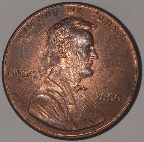 2000 - 1 CENT - LINCOLN MEMORIAL CENT (PENNY) - ONE CENT - PHILADELPHIA MINT - USA