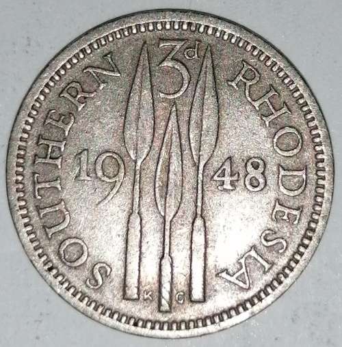 1948 - 3 PENCE - 3d - SOUTHERN RHODESIA