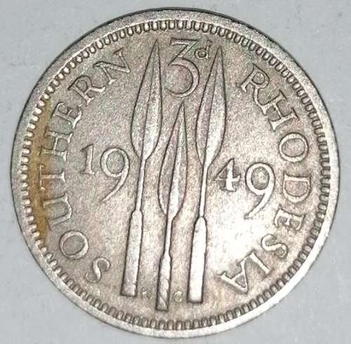 1949 - 3 PENCE - 3d - SOUTHERN RHODESIA