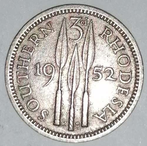 1952 - 3 PENCE - 3d - SOUTHERN RHODESIA