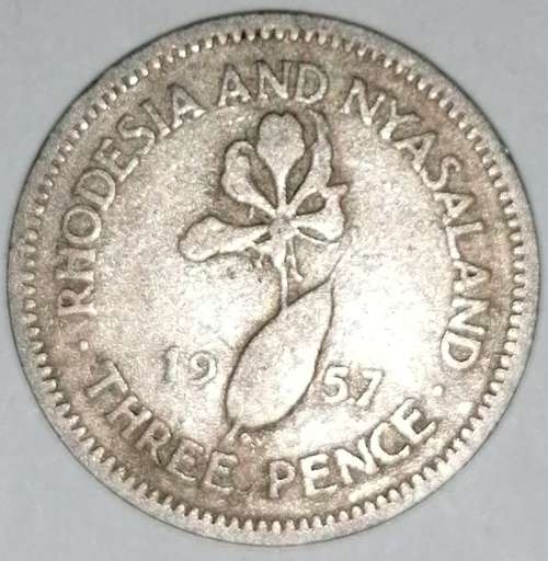 1957 - 3 PENCE - RHODESIA AND NYASALAND