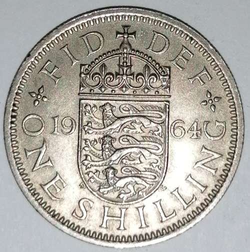 1964 - ONE SHILLING - GREAT BRITAIN