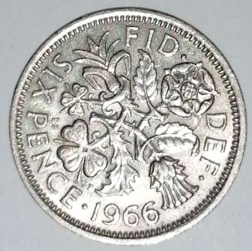 1966 - SIX PENCE - GREAT BRITAIN