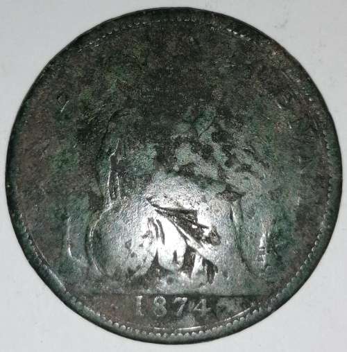 1874 - ONE PENNY - GREAT BRITAIN