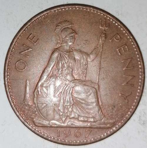 1967 - ONE PENNY - GREAT BRITAIN