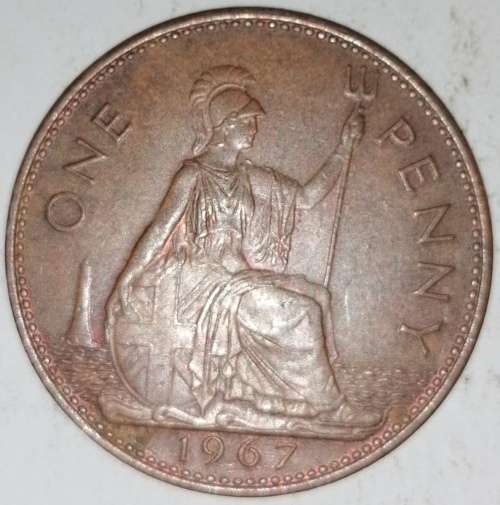 1967 - ONE PENNY - GREAT BRITAIN