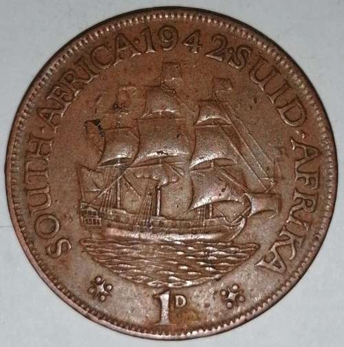 1942 - 1 PENNY - (1D) - UNION OF SOUTH AFRICA