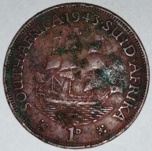1943 - 1 PENNY - (1D) - UNION OF SOUTH AFRICA